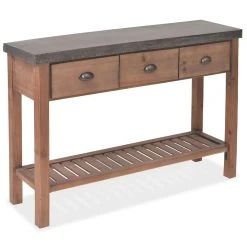 Be Basic Avlastningsbord Massivt Granträ 122x35x80 Cm