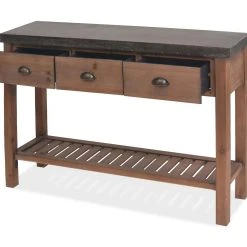 Be Basic Avlastningsbord Massivt Granträ 122x35x80 Cm -Chilli shop avlastningsbord massivt grantra 122x35x80 cm brun 3504477