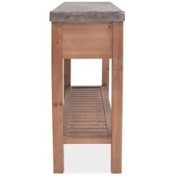 Be Basic Avlastningsbord Massivt Granträ 122x35x80 Cm -Chilli shop avlastningsbord massivt grantra 122x35x80 cm brun 3504478