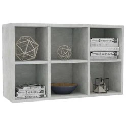 Be Basic Bokhylla/skänk Sonoma-ek 66x30x97,8 Cm Spånskiva -Chilli shop bokhyllaskank betonggra 66x30x978 cm spanskiva gra 4193013