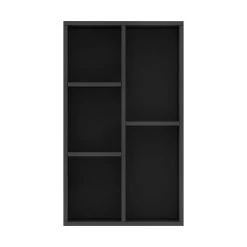 Be Basic Bokhylla/skänk Betong 50x25x80 Cm Spånskiva -Chilli shop bokhyllaskank svart 50x25x80 cm spanskiva svart 4193137