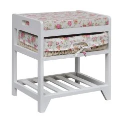 Be Basic Förvaringsbänk Med Skohylla Och Förvaringskorgar Paulownia