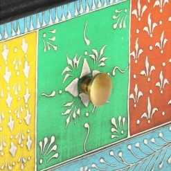 Be Basic Handmålad Skänk 80x35x75 Cm Massivt Mangoträ -Chilli shop handmalad skank 80x35x75 cm massivt mangotra flerfargad 4194025