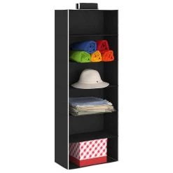 Be Basic Hängande Garderobsförvaring 2 St Med 6 Fack Tyg -Chilli shop hangande garderobsforvaring 2 st med 6 fack tyg svart 2103262