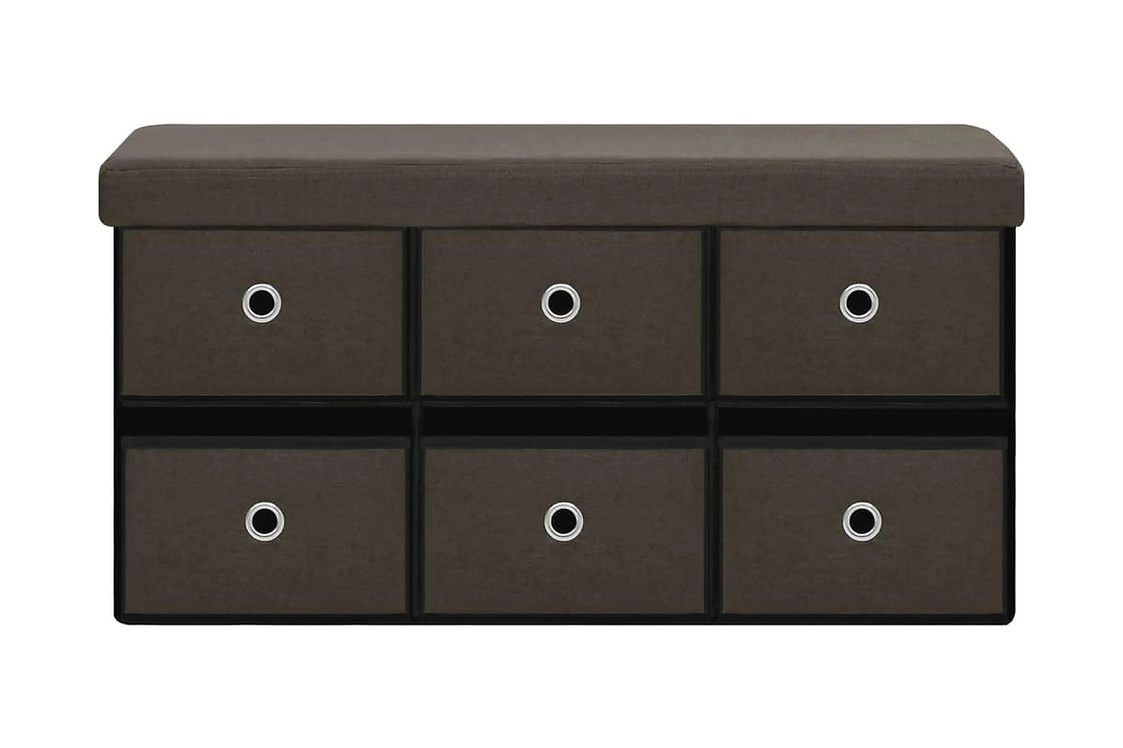 Be Basic Hopfällbar Förvaringsbänk Blå 76x38x38 Cm Konstlinne 3 Be Basic Hopfällbar Förvaringsbänk Blå 76x38x38 Cm Konstlinne - Bild 3