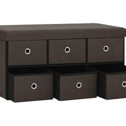 Be Basic Hopfällbar Förvaringsbänk Blå 76x38x38 Cm Konstlinne 13 Be Basic Hopfällbar Förvaringsbänk Blå 76x38x38 Cm Konstlinne -Chilli shop hopfallbar forvaringsbank morkbrun 76x38x38 cm konstlinne morkbrun 4620303