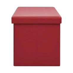 Be Basic Hopfällbar Förvaringsbänk Vinröd PVC -Chilli shop hopfallbar forvaringsbank vinrod pvc vinrod 4620247