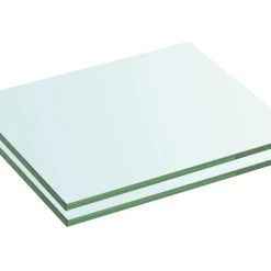 Be Basic Hyllplan 2 St Glas Genomskinlig 20x20 Cm