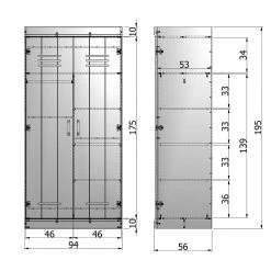 WOOOD Inredning Till Garderob Floella 2 Dörrar -Chilli shop inredning till garderob floella 2 dorrar vit 658943