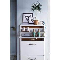 Tenzo Malibu Skoskåp 121 Cm -Chilli shop malibu skoskap 121 cm vit 3242365