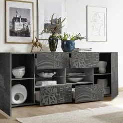 LC Spa Sideboard Bayoner 241 Cm 4 Hyllor -Chilli shop sideboard bayoner 241 cm 4 hyllor gra 2055893