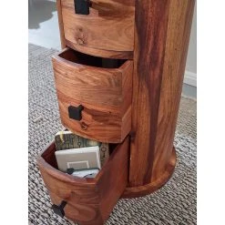 Wohnling Sideboard Clanton 35 Cm 4 Lådor Runt -Chilli shop sideboard clanton 35 cm 4 lador runt brun 2800489