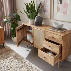 Wohnling Sideboard Clanton 40x140 Cm -Chilli shop sideboard clanton 40x140 cm brun 2770948