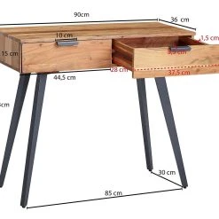 Wohnling Sideboard Clanton 90x36 Cm -Chilli shop sideboard clanton 90x36 cm brunsvart 2800510