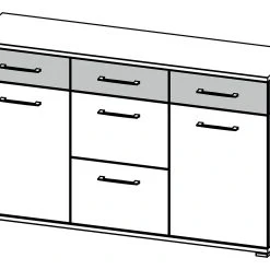 In Living Sideboard Duncan 144 Cm -Chilli shop sideboard duncan 144 cm vitek 3752586