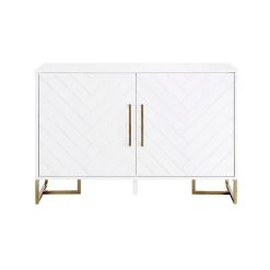 CosmoLiving Sideboard Herringbone 122x48 Cm Vit -Chilli shop sideboard herringbone 122x48 cm vit cosmoliving 2470147