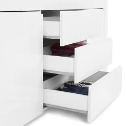 In Living Sideboard Salerno 190 Cm 2 Dörrar 3 Lådor -Chilli shop sideboard salerno 190 cm 2 dorrar 3 lador vit hogglans 3503616