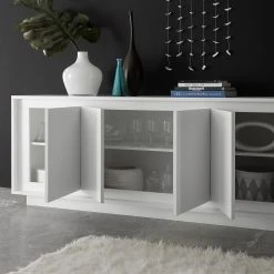 In Living Sideboard Sky 207 Cm 4 Dörrar -Chilli shop sideboard sky 207 cm 4 dorrar mattlack vit 2055401