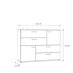 Sideboard Willingham 41x125 Cm -Chilli shop sideboard willingham 41x125 cm vitbrun 4468288