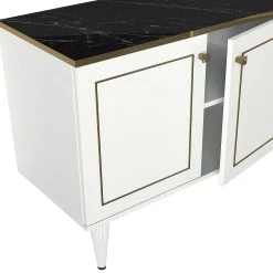 Sidobord Komatz 180 Cm -Chilli shop sidobord komatz 180 cm vitguldsvart 2040150