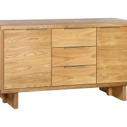 Sidobord Lisbon Med 2-Dörrar Och 3-Lådor 180x45x82