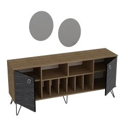 Sidobord Loddington 180 Cm -Chilli shop sidobord loddington 180 cm valnotsvart 3020011