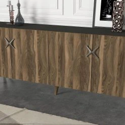 Sidobord Vallow 184 Cm -Chilli shop sidobord vallow 184 cm valnotantracit 3602323