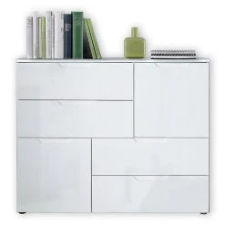 Silje - Skänk - Sideboard - 2 Dörrar/4 Lådor - Högglans