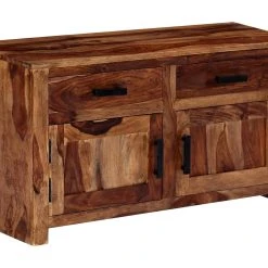 Be Basic Skänk 100x30x50 Cm Massivt Sheshamträ