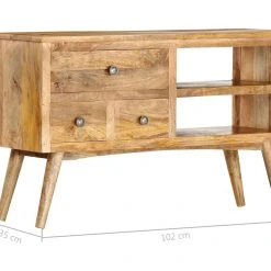 Be Basic Skänk 102x35x61 Cm Massivt Mangoträ -Chilli shop skank 102x35x61 cm massivt mangotra brun 4890088