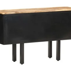 Be Basic Skänk 110x30x65 Cm Massivt Grovt Mangoträ Och Stål -Chilli shop skank 110x30x65 cm massivt grovt mangotra och stal brun 3748051