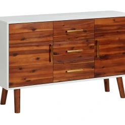 Be Basic Skänk 110x35x70 Cm Massivt Akaciaträ Och MDF