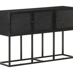 Be Basic Skänk 115x30x76 Cm Massivt Mangoträ -Chilli shop skank 115x30x76 cm massivt mangotra svart 3605723