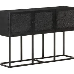 Be Basic Skänk 115x30x76 Cm Massivt Mangoträ -Chilli shop skank 115x30x76 cm massivt mangotra svart 3605726