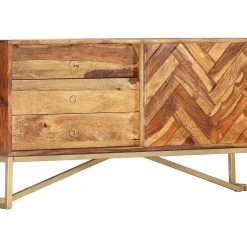 Be Basic Skänk 118x30x60 Cm Massivt Sheshamträ -Chilli shop skank 118x30x60 cm massivt sheshamtra brun 2053334