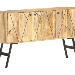 Be Basic Skänk 118x30x75 Cm Massivt Mangoträ -Chilli shop skank 118x30x75 cm massivt mangotra brun 2713845