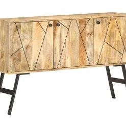 Be Basic Skänk 118x30x75 Cm Massivt Mangoträ -Chilli shop skank 118x30x75 cm massivt mangotra brun 2713846