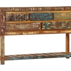 Be Basic Skänk 120x30x75 Cm Massivt återvunnet Trä