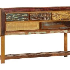 Be Basic Skänk 120x30x75 Cm Massivt återvunnet Trä -Chilli shop skank 120x30x75 cm massivt atervunnet tra flerfargad 2720579