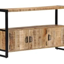 Be Basic Skänk 120x30x75 Cm Massivt Mangoträ -Chilli shop skank 120x30x75 cm massivt mangotra brun 2720497