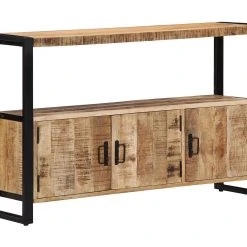 Be Basic Skänk 120x30x75 Cm Massivt Mangoträ -Chilli shop skank 120x30x75 cm massivt mangotra brun 2720499