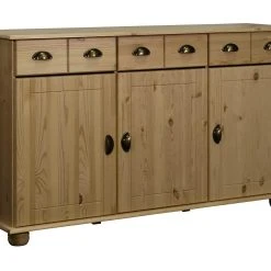 Be Basic Skänk 134x39x79,5 Cm Massiv Furu