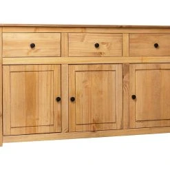 Be Basic Skänk 135x40x80 Cm Massiv Furu Panama -Chilli shop skank 135x40x80 cm massiv furu panama brun 2315540