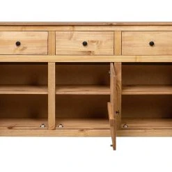 Be Basic Skänk 135x40x80 Cm Massiv Furu Panama -Chilli shop skank 135x40x80 cm massiv furu panama brun 2317298