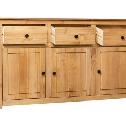 Be Basic Skänk 135x40x80 Cm Massiv Furu Panama -Chilli shop skank 135x40x80 cm massiv furu panama brun 2317300