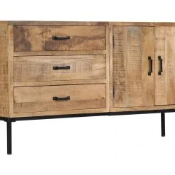 Be Basic Skänk 140x35x75 Cm Massivt Mangoträ -Chilli shop skank 140x35x75 cm massivt mangotra brun 2053227