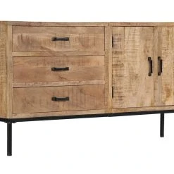 Be Basic Skänk 140x35x75 Cm Massivt Mangoträ -Chilli shop skank 140x35x75 cm massivt mangotra brun 2053228