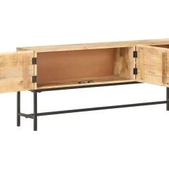 Be Basic Skänk 145x30x60 Cm Massivt Mangoträ -Chilli shop skank 145x30x60 cm massivt mangotra brun 3494892