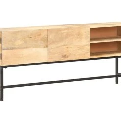 Be Basic Skänk 145x30x60 Cm Massivt Mangoträ -Chilli shop skank 145x30x60 cm massivt mangotra brun 3494894