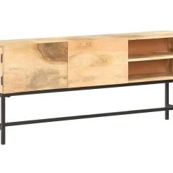 Be Basic Skänk 145x30x60 Cm Massivt Mangoträ -Chilli shop skank 145x30x60 cm massivt mangotra brun 3494895